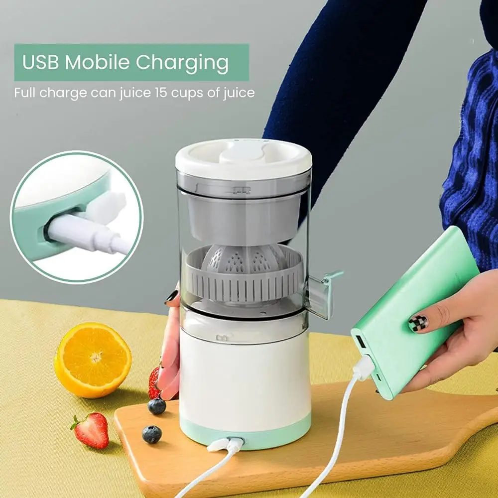 Portable Electric Juicer Orange Juice Squeezer Citrus Lemon Fruit Blender Machines USB Charging Automatic Fresh Squeezing Mixer 3