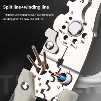 Pinza per cavi spelafili automatica regolabile pinza per crimpare pinza per strumenti di riparazione cavi multifunzionale 1