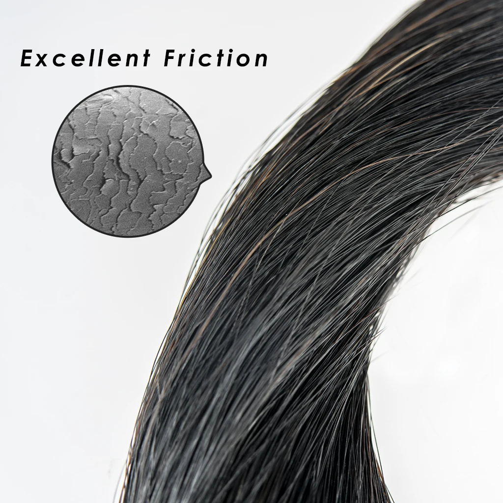 LOMMI 32 Inch Mongolian Horsehair Violin/Viola Bow Hair For Carbon Fiber Violin Bow Brazilwood Pernambuco Cello Double Bass Bow