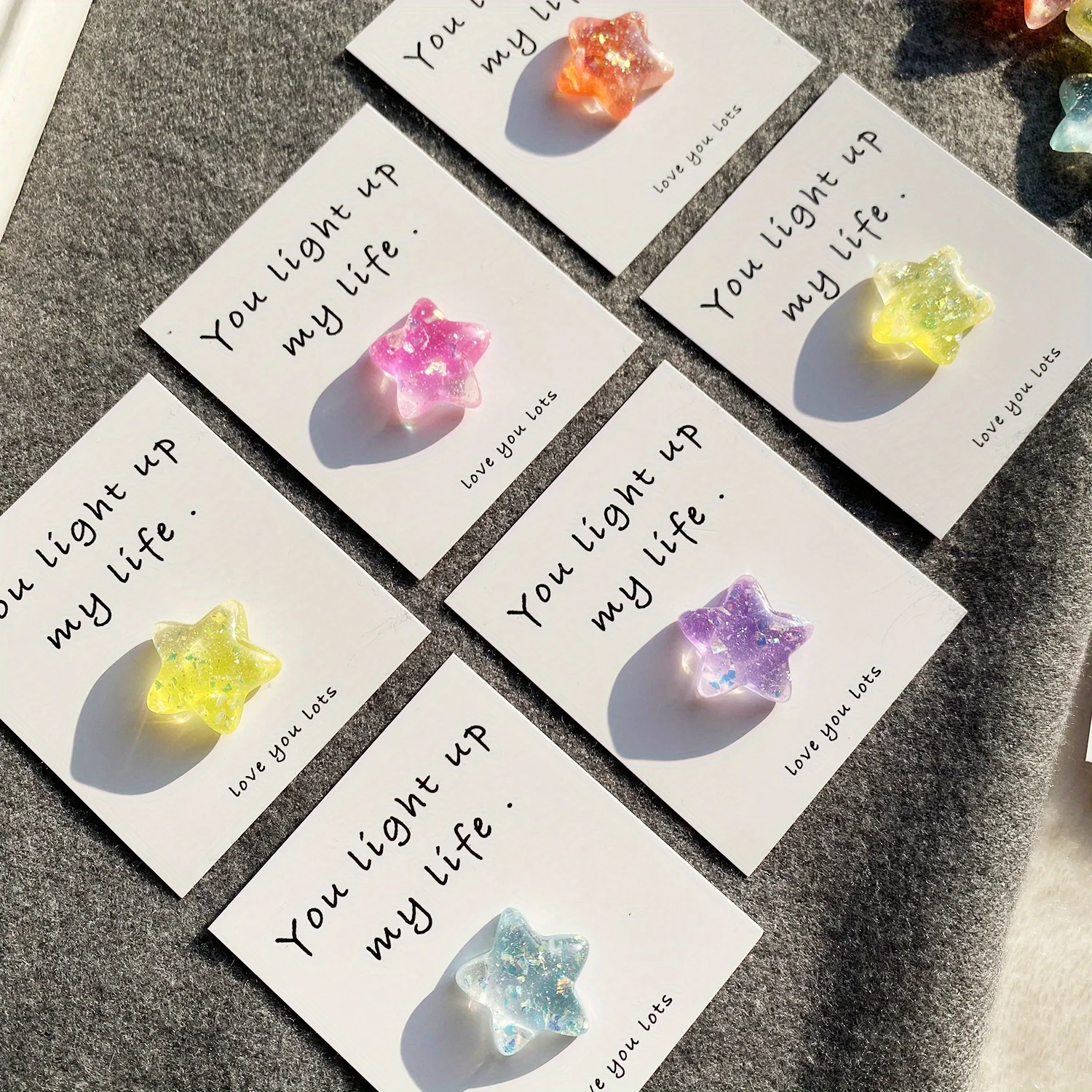 1pc, I Love You, I Am Keeping You Greeting Cards, Exquisite 3D star Greeting Cards for Birthday,a little pocket hug, Hug Token