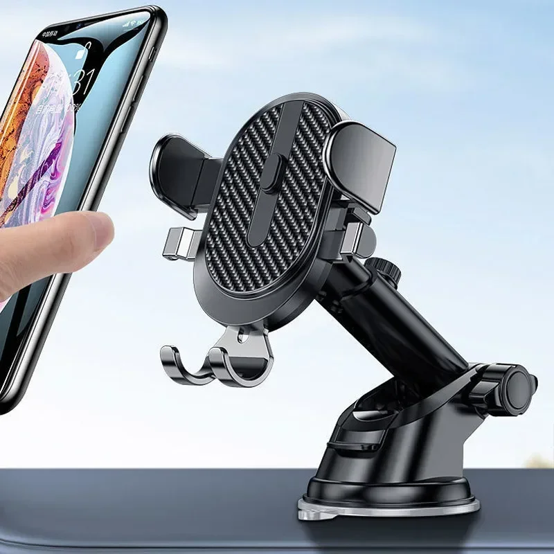 Phone Holder Car Phone Holder Sucker Mobile Smartphone Cellphone Bracket Tablet Vehicles Mount Stand GPS for iPhone 15 Xiaomi Huawei Samsung