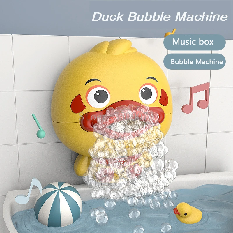 toddler toys baby gym Baby Bath Toys Electronic Bubble Duck Water Game Bubble Maker Pool Swimming Bathtub Soap Machine Bathroom Toys for Children Kids baby & toddler toys for airplane
