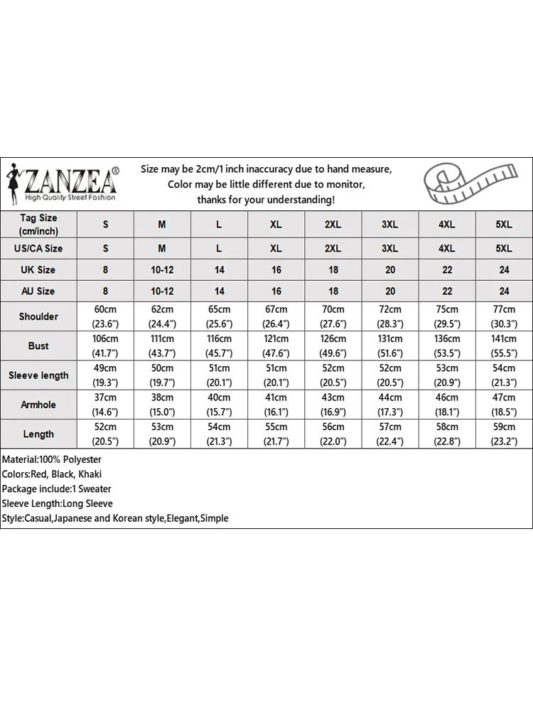 ZANZEA Fashion Long Sleeve Zebra Striped Sweater Stylish Autumn Sweaters Women Jumpers Casual Knitted Top Winter Loose Pullovers 6