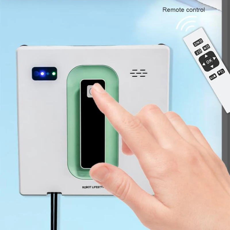 Electrical Window Cleaner Auto Spray Water 2 Tank App Remote Control Voice Assitance Glass Robot Washer Dry Wet Smart Home 5
