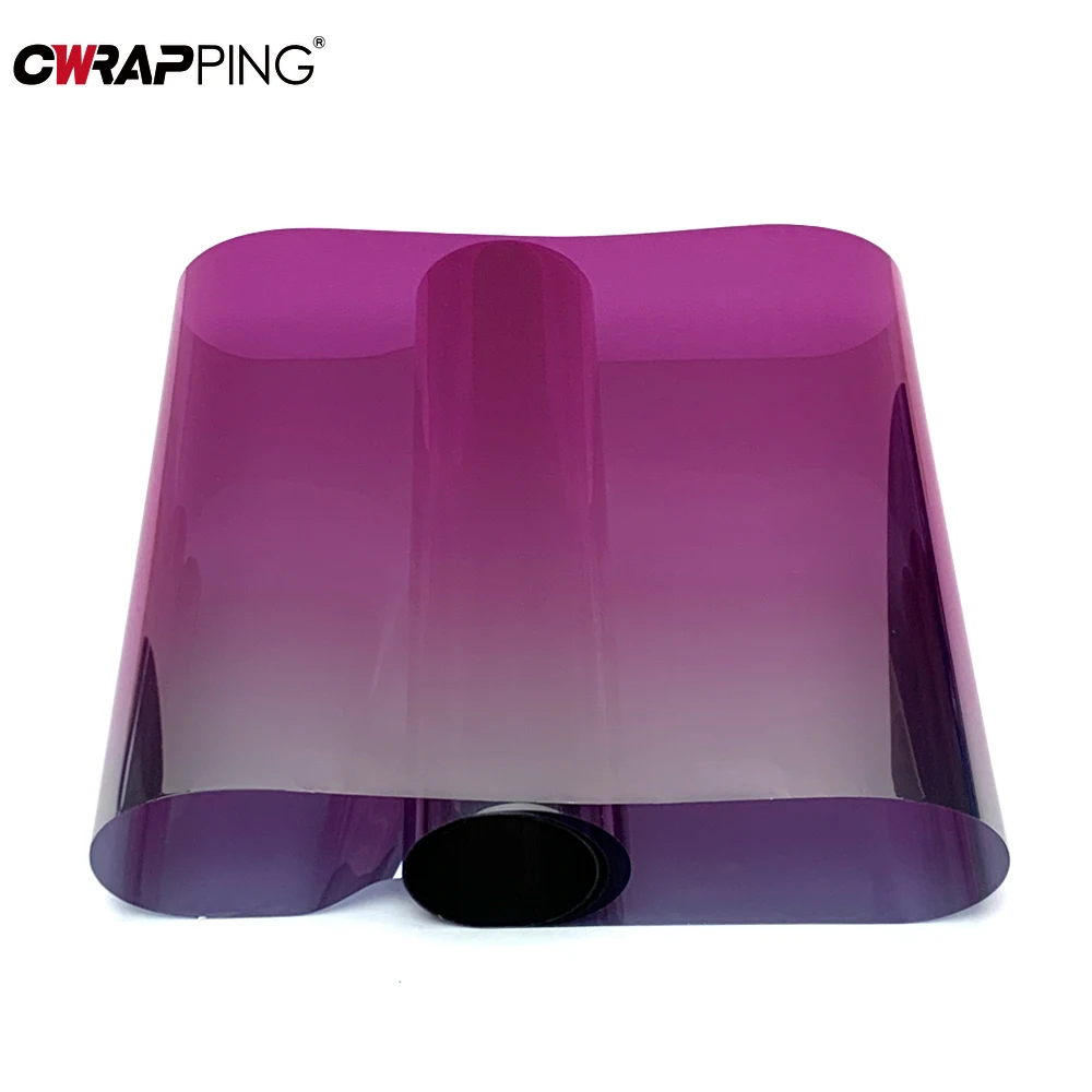 Car Front Windshield Sticker Thermal Insulation Sunscreen Waterproof Film Creative Gradient Dyed Sunshade 20X150cm car sunshade