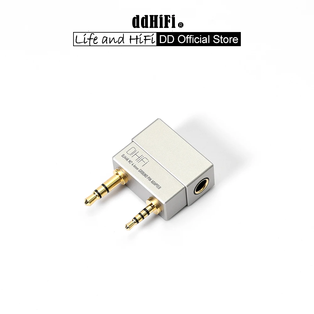 DD ddHiFi DJ44K M2 4.4mm Ground Pin Adapter for Astell&Kern Players, Converting 2.5/3.5mm to Grounded & Shielded 4.4mm