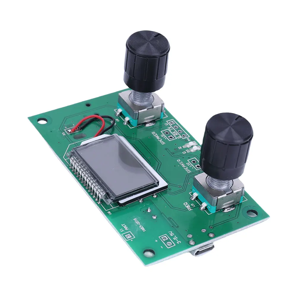 LCD 디스플레이가 있는 디지털 FM 수신기 모듈 주파수 변조 스테레오 회로 기판 50Hz-18KHz DC 3-5V DSP PLL 수신용