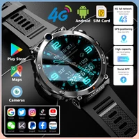 Reloj inteligente para hombre y mujer, dispositivo con tarjeta SIM de red 4G, cámara Dual, GPS, 1,39 pulgadas, Bluetooth, Wifi, NFC, llamadas, Google Play, IP67, Android