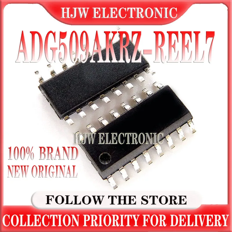 

10-100PC 100% New original ADG509AKRZ-REEL7 ADG509AKRZ ADG509AKR ADG509A ADG509 Package:SOP16 Analog Switch/Multiplexer Chip