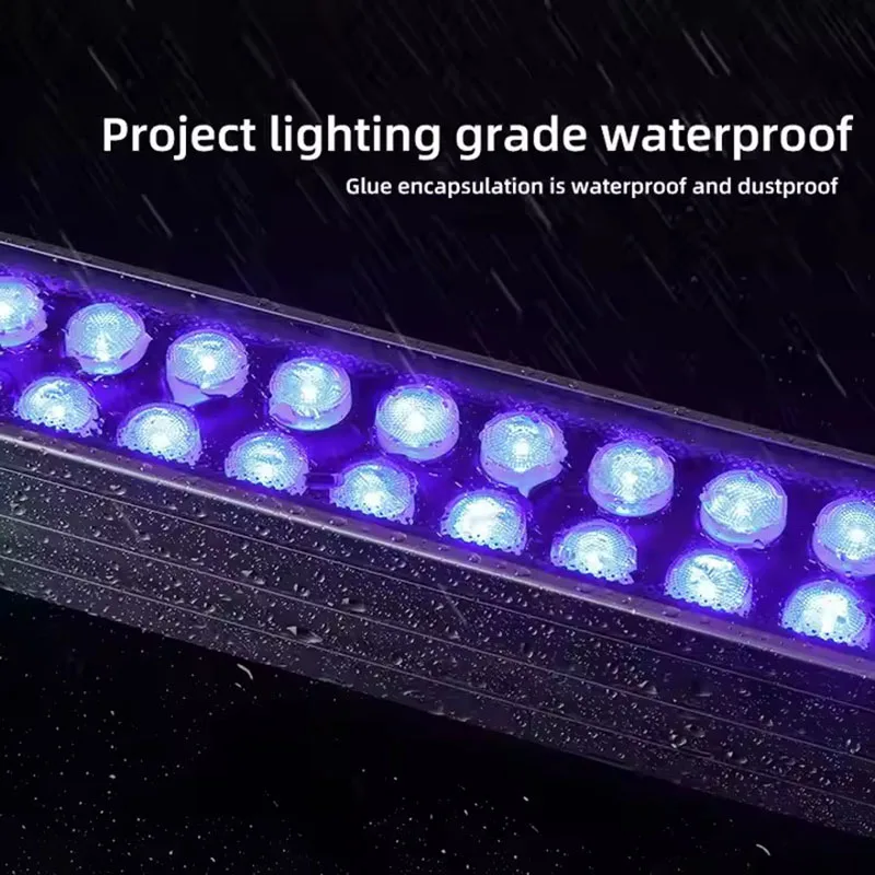Outdoor LED Wall Washer IP65 Waterproof 18W 36W 72W RGB LED Linear Washer Light for Architectural Building Facade Lighting