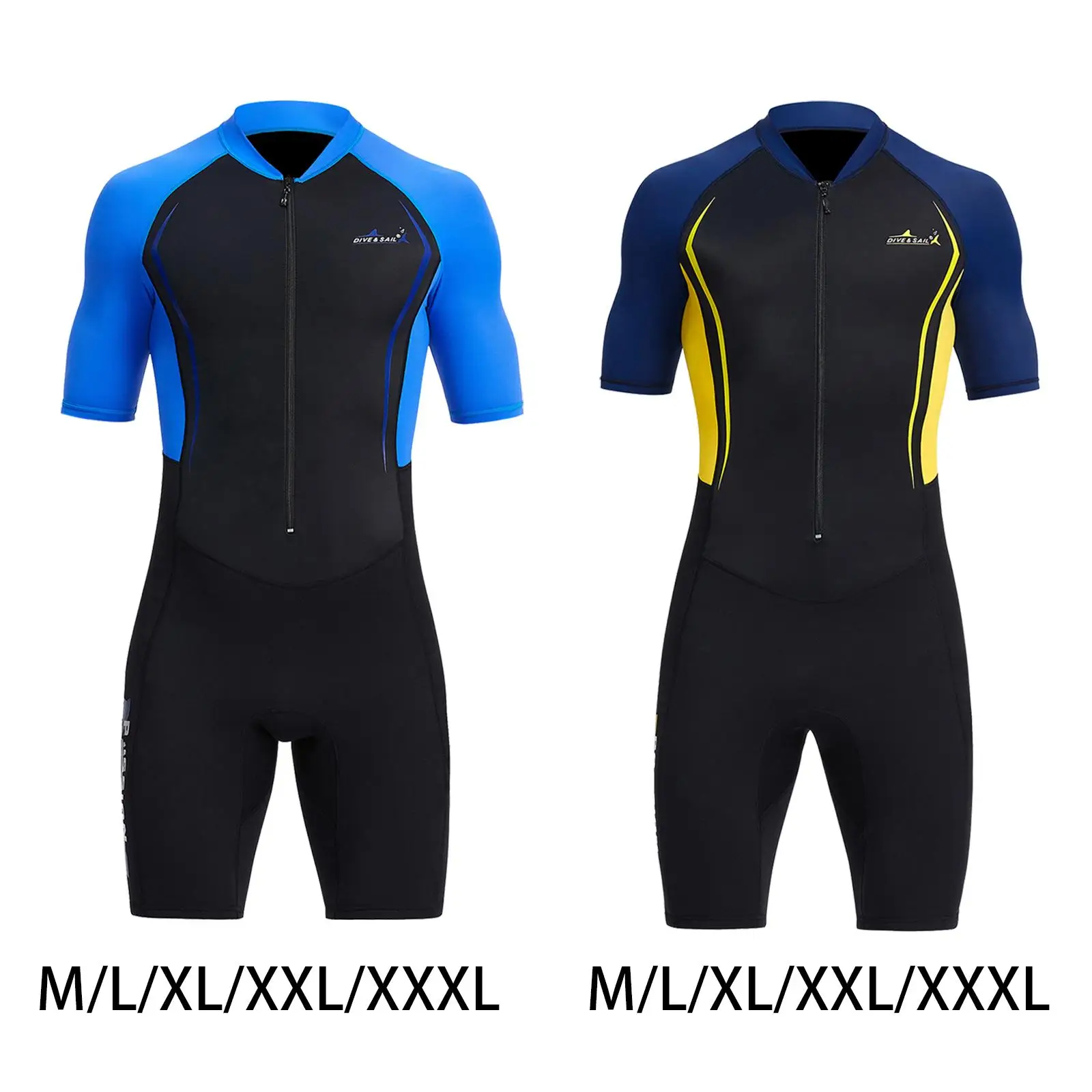 Mens Shorty Wetsuit Sun Protective Short Sleeve Full Body 1.5mm Suit Swimsuit for Diving Surfing Spearfishing Snorkeling diving suits wetsuit pants shorts