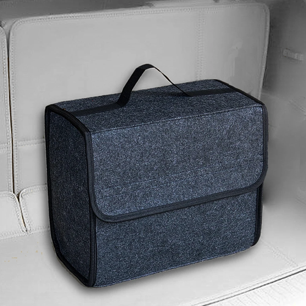  Portable Foldable Car Trunk Organizer Felt Cloth Storage Box Case Auto Interior Stowing Tidying Container Bags 