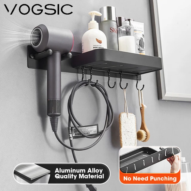 Vogsic home Haartrockner Aufbewahrung regal für Bad Haartrockner  Kleiderbügel Free Punch Organizer Haartrockner Halterung Bad zubehör Set -  AliExpress