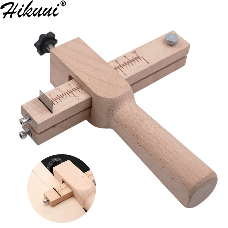 Wooden Leather Strap Cutter leather tool leather working tools craft cutting tool leather cutting tool Adjustable Strip Belt Precise Cutting Tool with 5 Sharp Blades for Leathercraft Handmade DIY Work