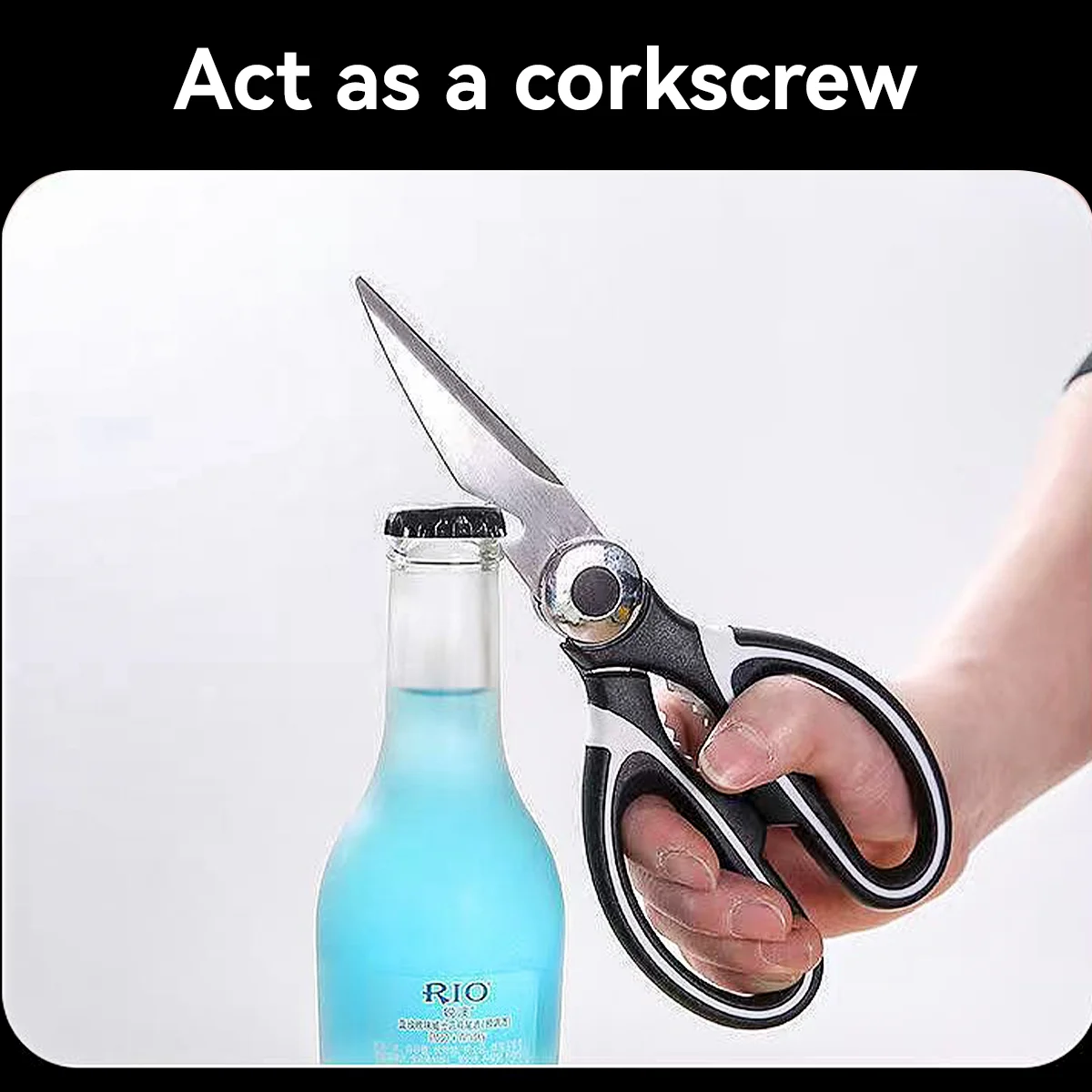 Multifunction Kitchen Scissors Plastic Handle Stainless Steel Kitchen Tijeras De Cocina Chicken Bone kitchen scissors