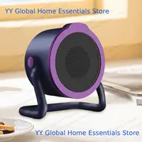 Портативный обогреватель 500 Вт, 2 режима, быстрый нагрев, настольный обогреватель для общежития, гостиной, кемпинга, рабочего стола, дома на колесах, учебы, работы, путешествий — изображение 2