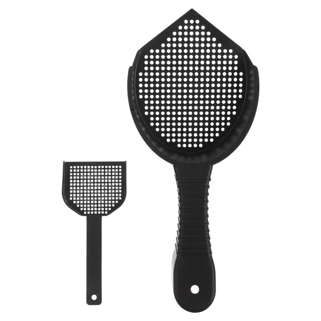 2Pcs Cat Litter Scoop Plastic Ergonomic Handle Fine Sifting Design for Litter Box Reptile Habitat Cleaning Efficient Pet Waste 4