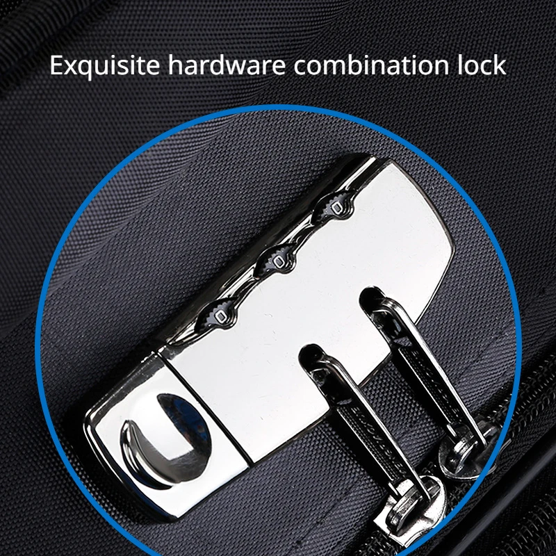 Large Capacity Luggage Men's Universal Wheel Student Oxford Cloth Code Travel Suitcase Business Suitcase Trolley Case Female