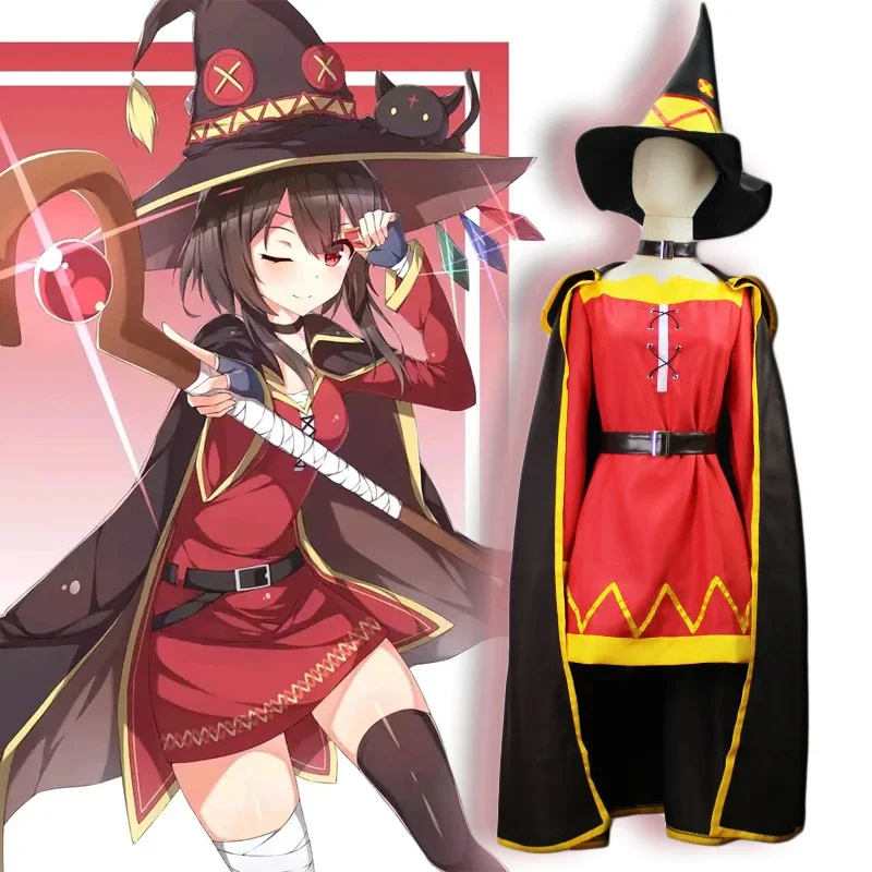 Konosuba-Inspired Megumin Cosplay Costume for Women
