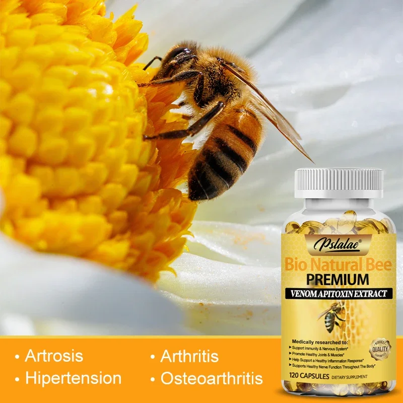 Natural Bee Capsules - Relieves Joint Pain and Stiffness, Promotes Bone Health, for Immunity and Anti-oxidation - Image 4