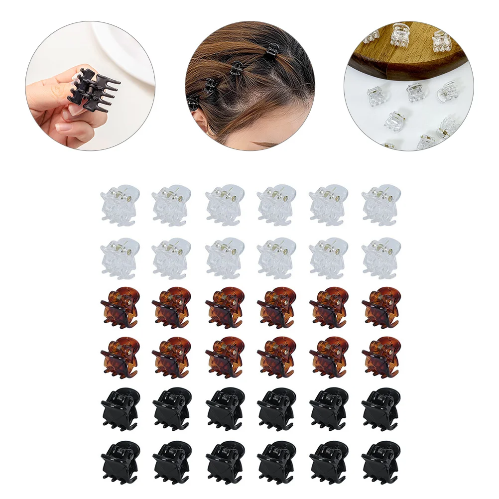 

36 Pcs Hair Clips Mini Small Claw for Thin Girl Jaw Thick Girls Tiny Child Women's