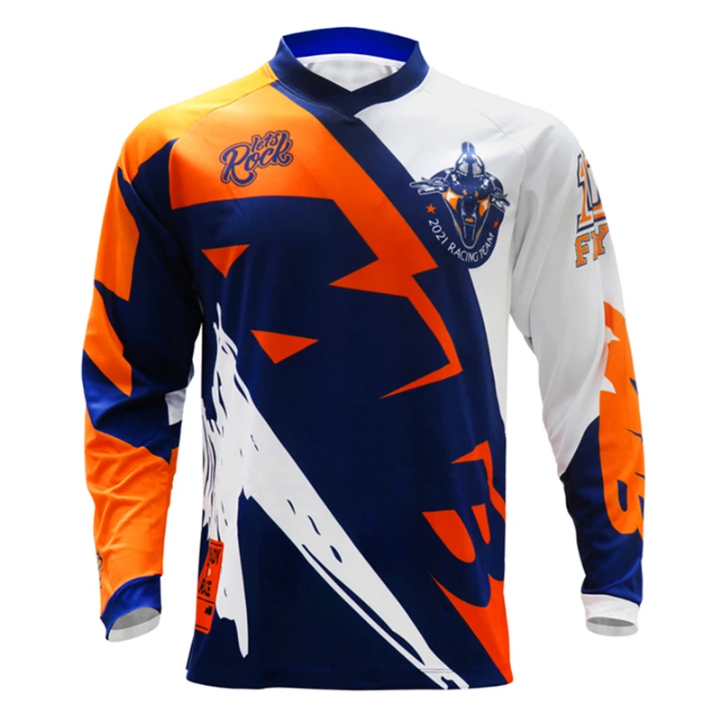 thumbnail image 1 of Camiseta de ciclismo profesional para hombre 2022 de secado rápido para motocross, descenso, bicicleta de montaña, DH, ropa de motocicleta, camisetas de MTB, 1 of 5