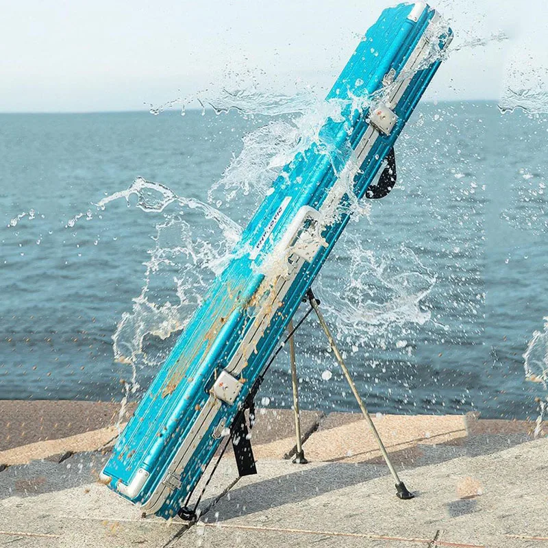 

130CM Fishing Rod Bag, Hard Shell, Fishing Gear Bag, Large Capacity Alloy Superhard Waterproof Storage Bag낚시 하드 케이스