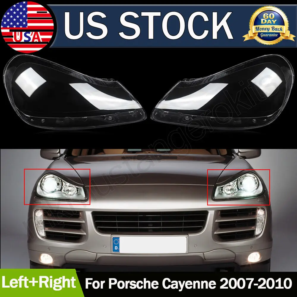 

Подходит для 2008-2010 Porsche Cayenne L + R крышки объектива фары сменный прозрачный корпус