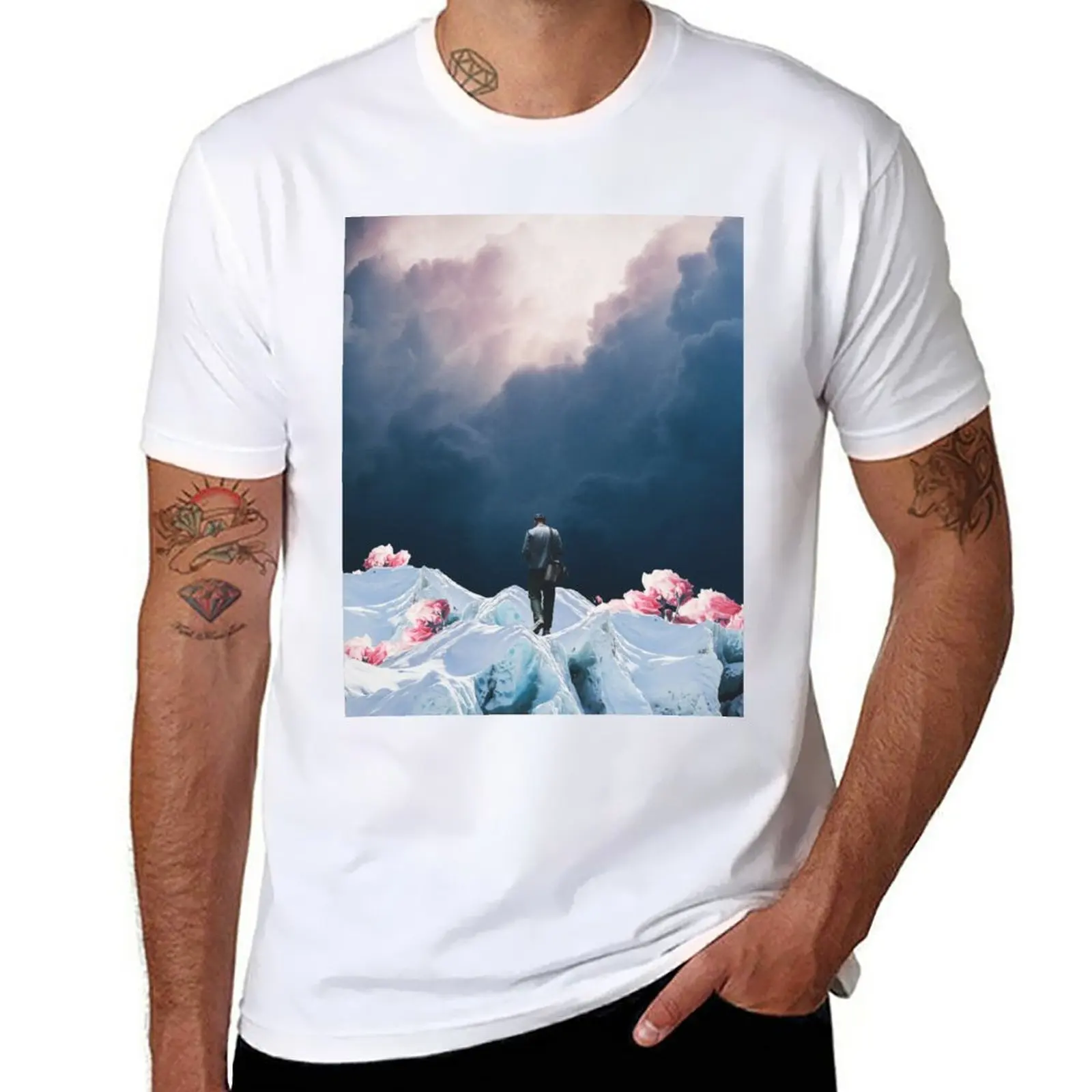 

New The Path to Solitude is full of Winter Roses T-Shirt graphics t shirt man clothes cute tops graphic t shirt mens clothes