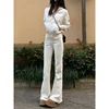 High Waist Wide Leg White Denim Jeans Women's Spring Hot Sale Of The Season Slim Straight Drapey Floor-Length Bell Bottoms Fashi
