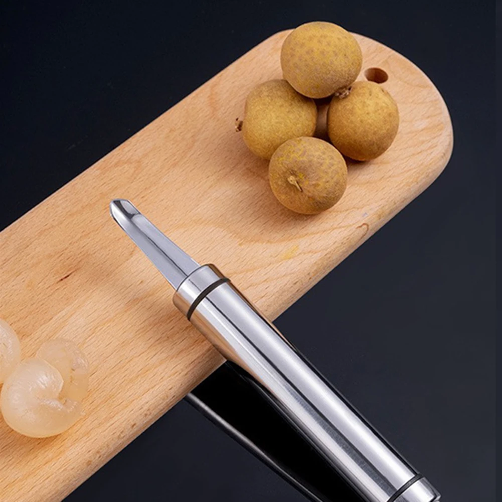 Fruit Corer Stainless Steel Multipurpose Manual Longan Corer for Kitchen Reusable Comfortable For Home Durable
