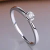 2025 Minimalist Small Cubic Zircon Rings for Women Eternity Engagement Wedding Band Accessories Fashion Versatile Jewelry Bulk 1