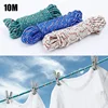 10m Nylon Rope Multi-function Clothes Line Hangers Washing Cord Clothesline Garden Camping Outdoors Swing Travel Supplies 1