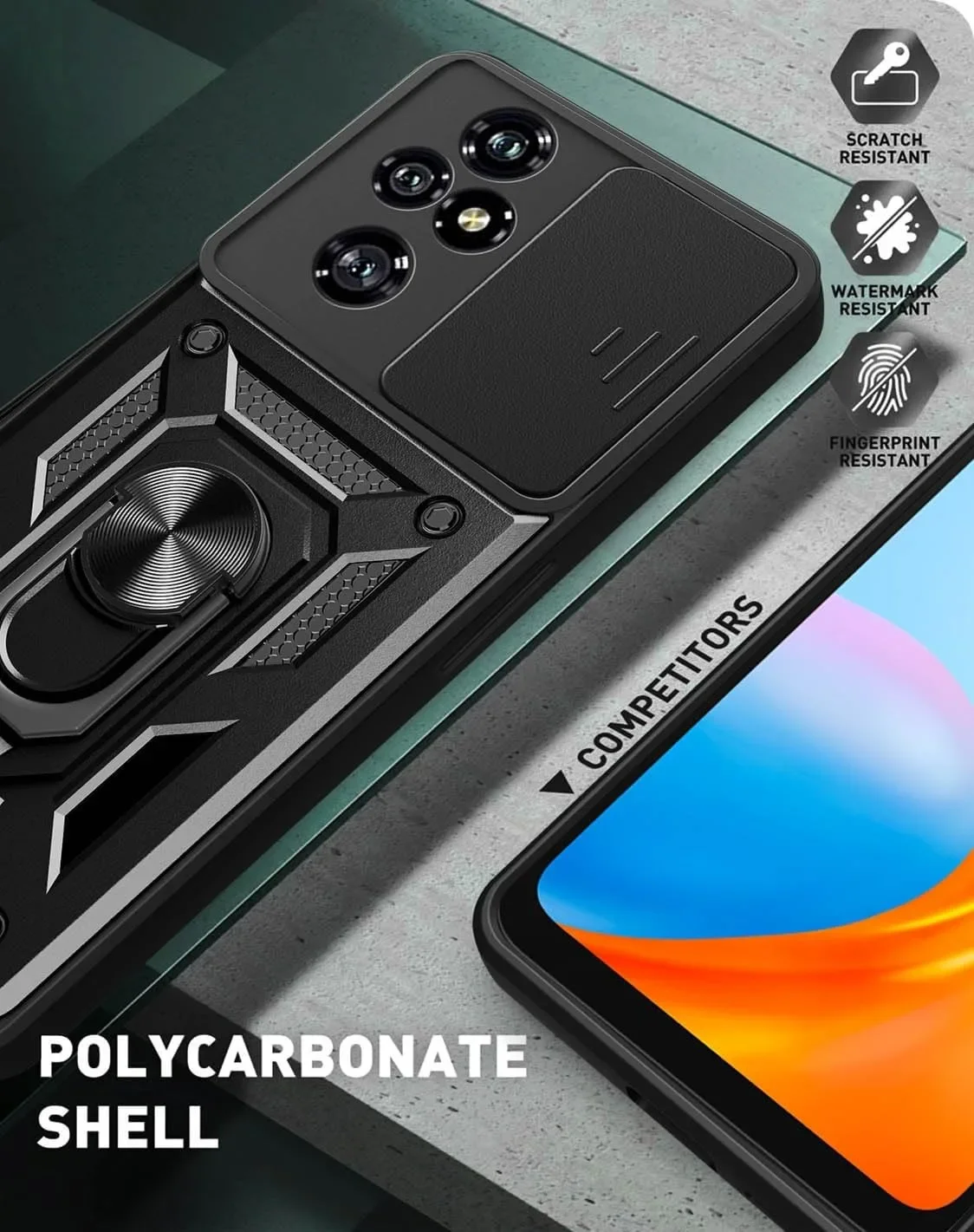 حافظة دروع مع حلقة حماية للعدسة ، حامل مغناطيسي ، غطاء لشرف توي لايت ، شرف