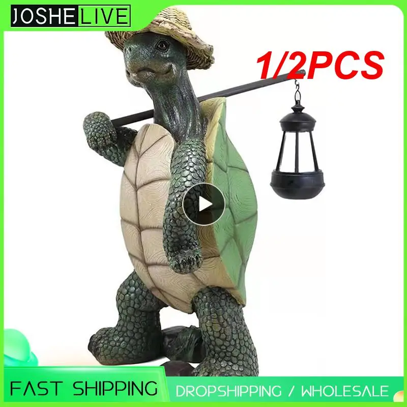 

1/2PCS Resin Tortoise Statue Traveling Tortoise Resin Ornaments Turtle Fairy Creative Gift Crafts Resin Ornaments Home Garden