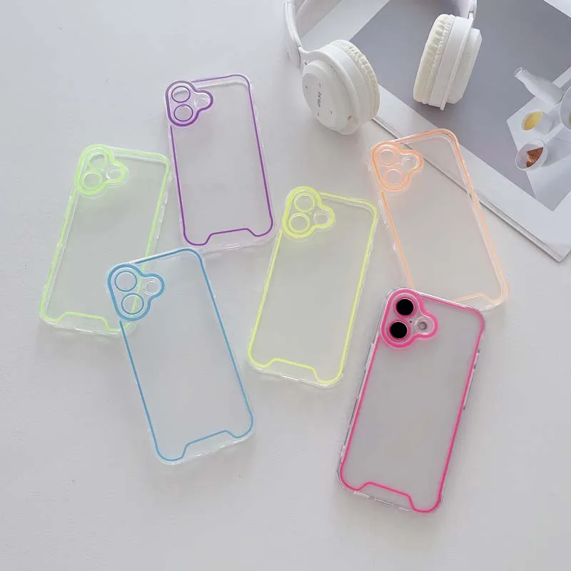 Coque lumineuse en silicone pour iPhone 16, compatible modèles 16pro, 14, 11, 12, 13, 14 Pro Max, 15 Pro, XR, XS Max_voghion.com