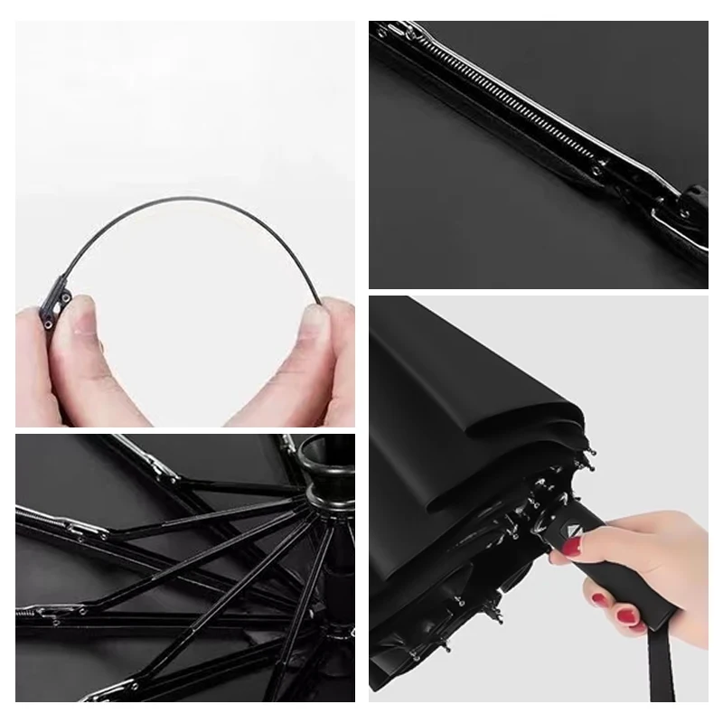 Car Fully Automatic Folding Umbrella Sunshade Accessories For Ford ST Racing Performance Explorer Focus Mk2 Fiesta Ranger Mondeo