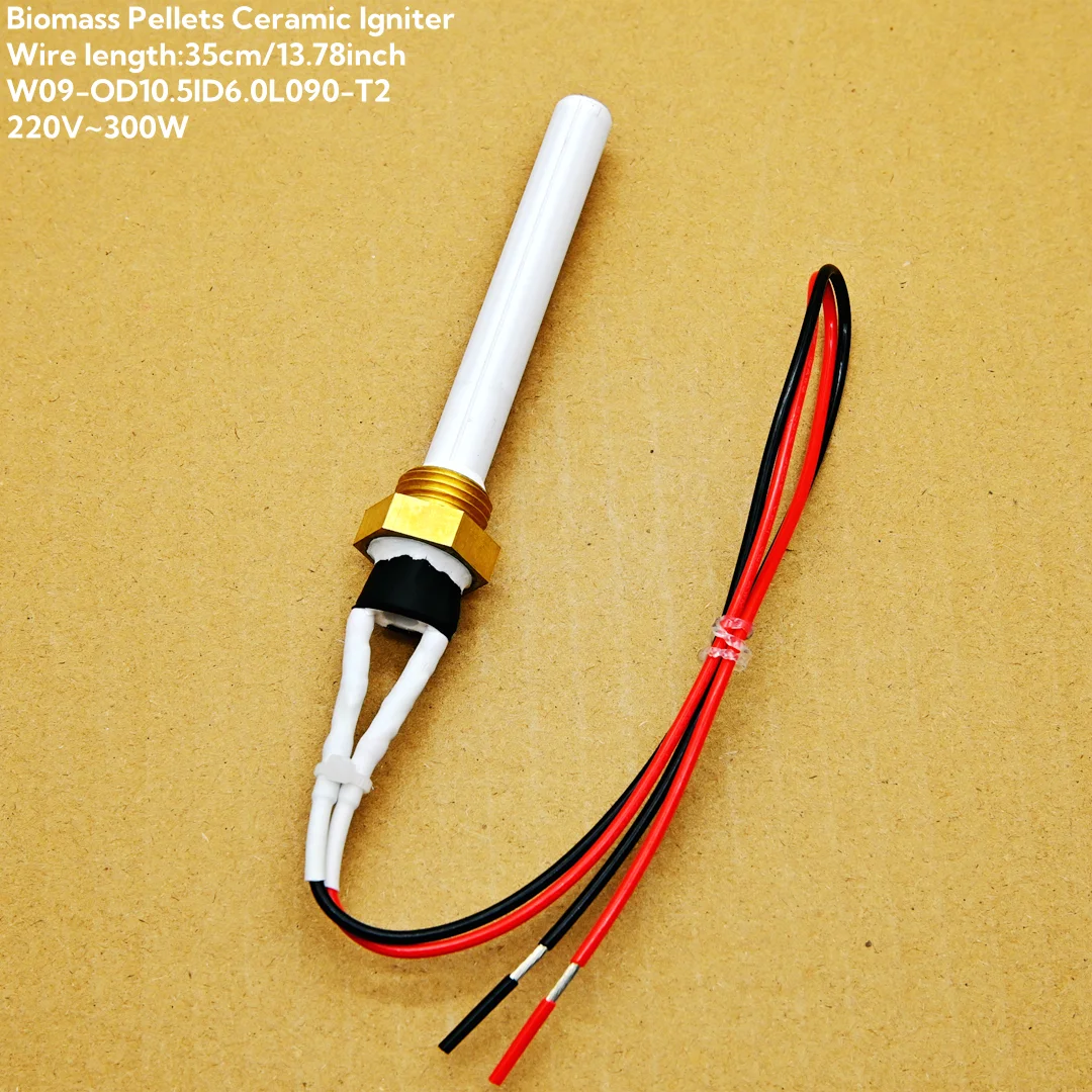 Ceramic pellet igniter 220v 300w Quick ignition stick G3/8 Brass screw
