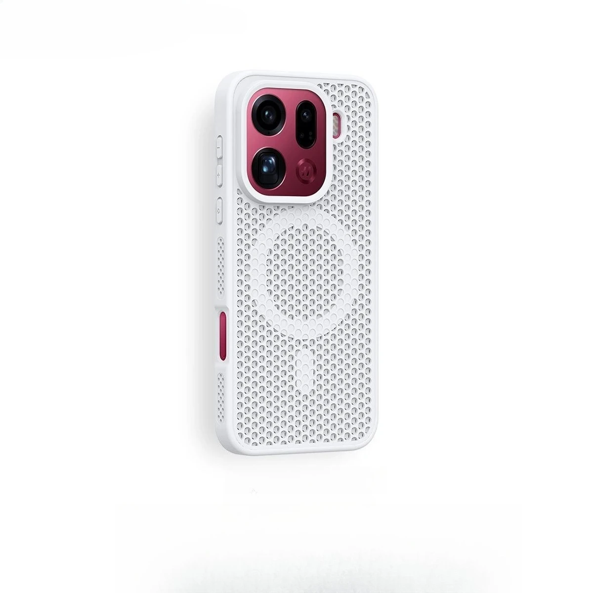 Fashion Honeycomb Magnetic Phone Case with Wireless Charging and Shockproof Protection
