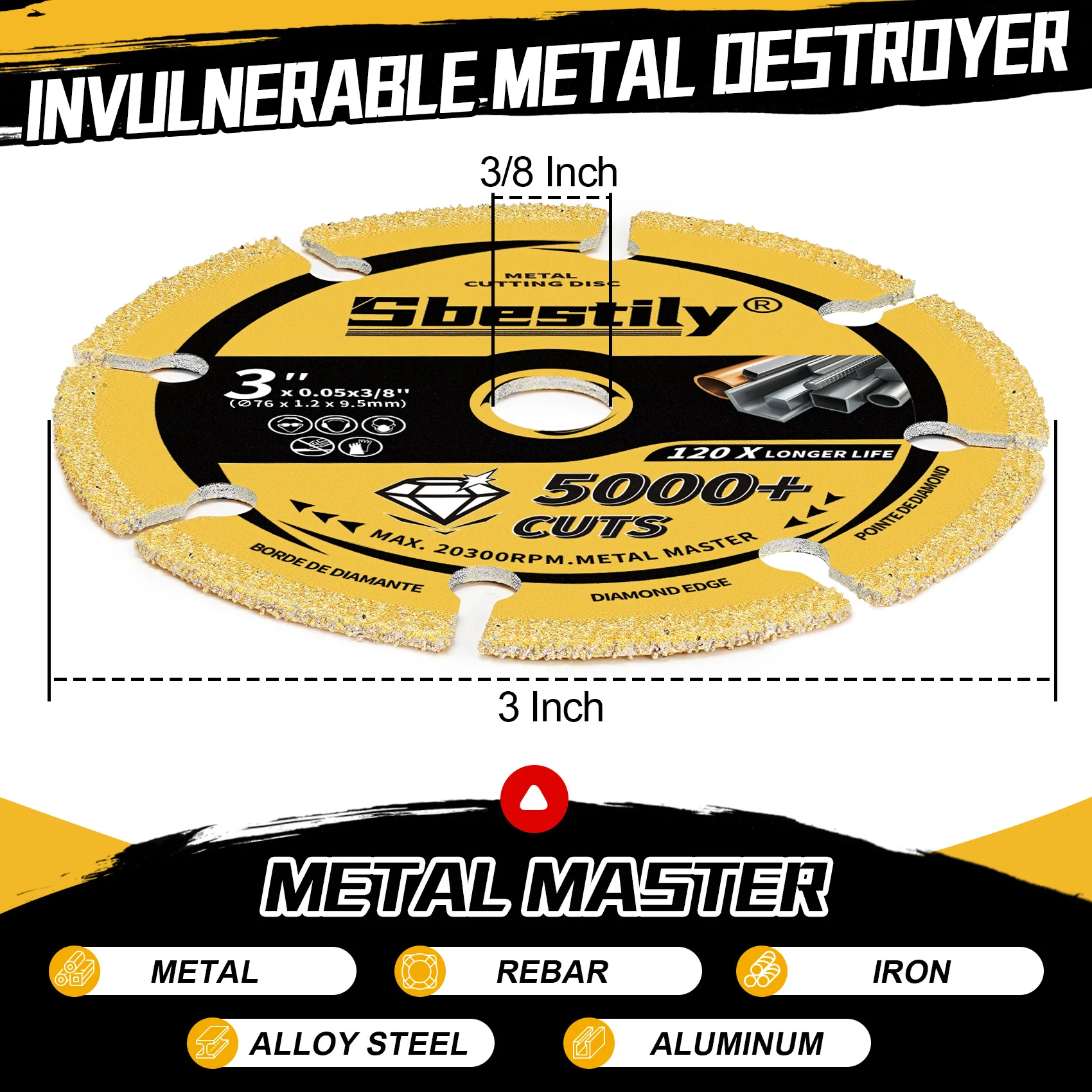 75mm Edelstahl Metall Schneiden Schleifen Mini Winkel Grinder Disc Holzbearbeitung Harte Fliesen Trennscheibe Für Holz Metall Kunststoff – Detail 8