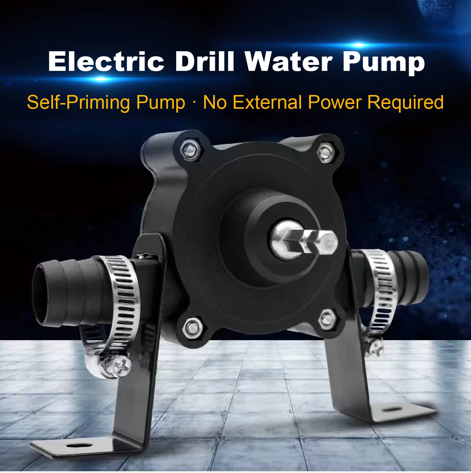 Drill-Powered Water Pump Portable Self Priming Centrifugal Pump for Aquarium Pon