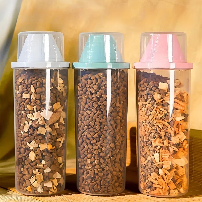 1pc Airtight Pet Food Storage Containers With Lids, Keep Your Pet's Food Fresh And Moisture-Free Pet Feeding Supplies 2