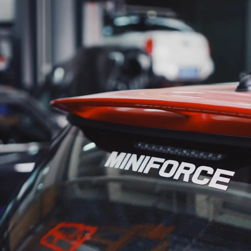 MINIFORCE Car Stickers Auto Rear Windshield Window Waterproof for Mini ...