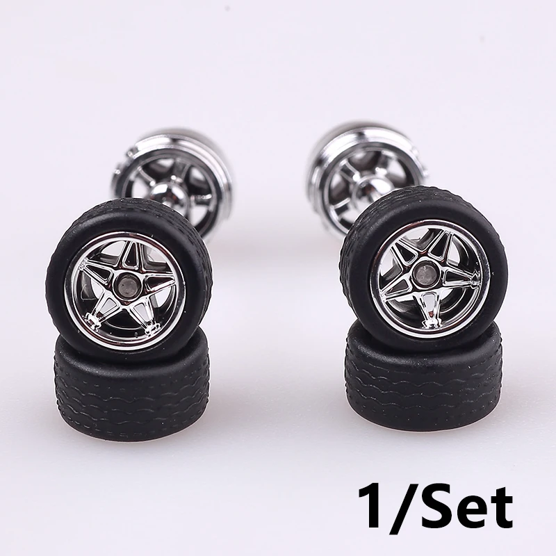 Pneumatici per Ruote RC, Accessori per Modelli di Auto Materiale di Pneumatici in Gomma Adatto per 1/28 RC K969 K989 K999 P929 4WD Deriva Fuoristrada per Deriva Corta per Piscina(Titanio