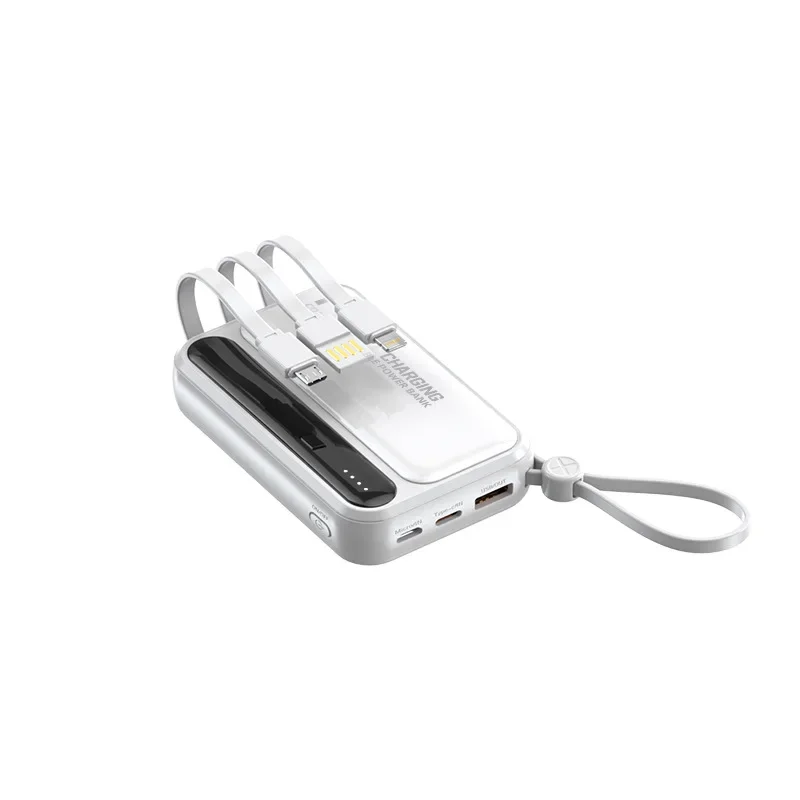 20000mAh Large Capacity Mobile Power Bank With 4-wire Fast Charging Charger Portable External Battery For Iphone Xiaomi Samsung_voghion.com