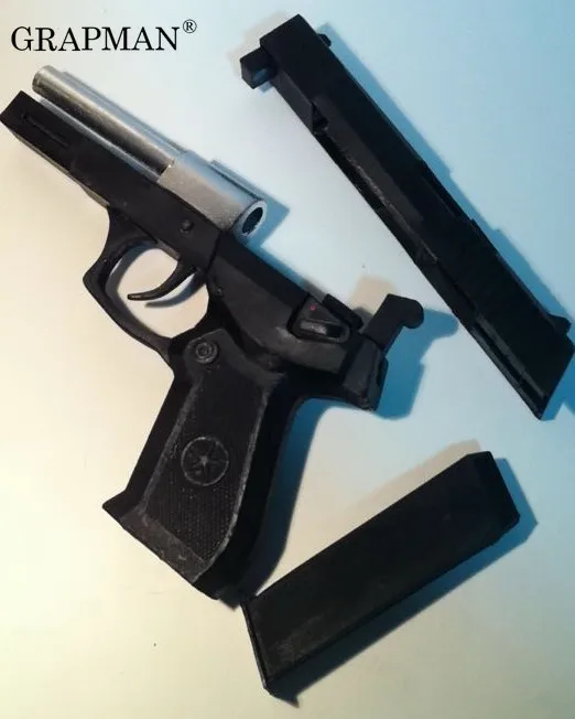 China Qsz-92 Pistol Paper Model Weapon Gun 3D Handmade Drawings Military Paper Spelling Toy 3d paper model paper jigsaw puzzle