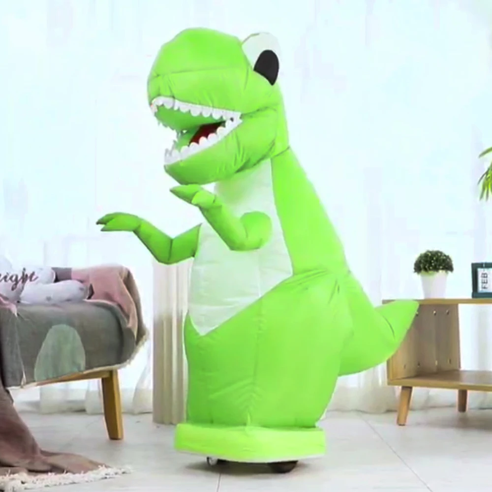 Rc Animal 2.4Ghz Rc Inflatable Dinosaur Dinosaur Remote Control Toy Halloween Party Children's Gift 360°Rotation Toys Hobbies 3