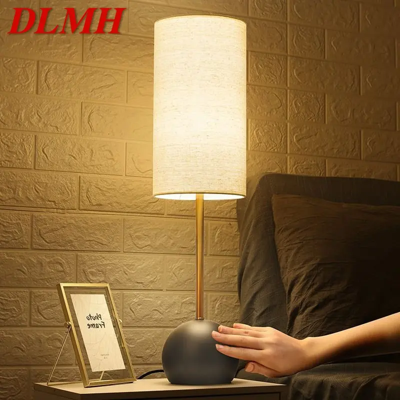 

DLMH Modern Touch Dimming Table Lamp LED Creative Simple Personality Bedside Desk Light for Home Living Room Bedroom