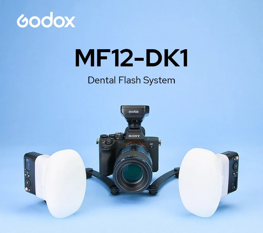 Godox MF12-DK1 치과용 플래시 시스템 TTL 플래시 2.4GHz 무선 제어 스피드라이트 ( 카메라 A6400, A74, A7R5 및 ZV-E10 호환)