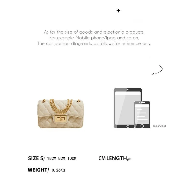 Women's Crossbody Small Square Bag In Pu Leather Fashion Handbag_voghion.com